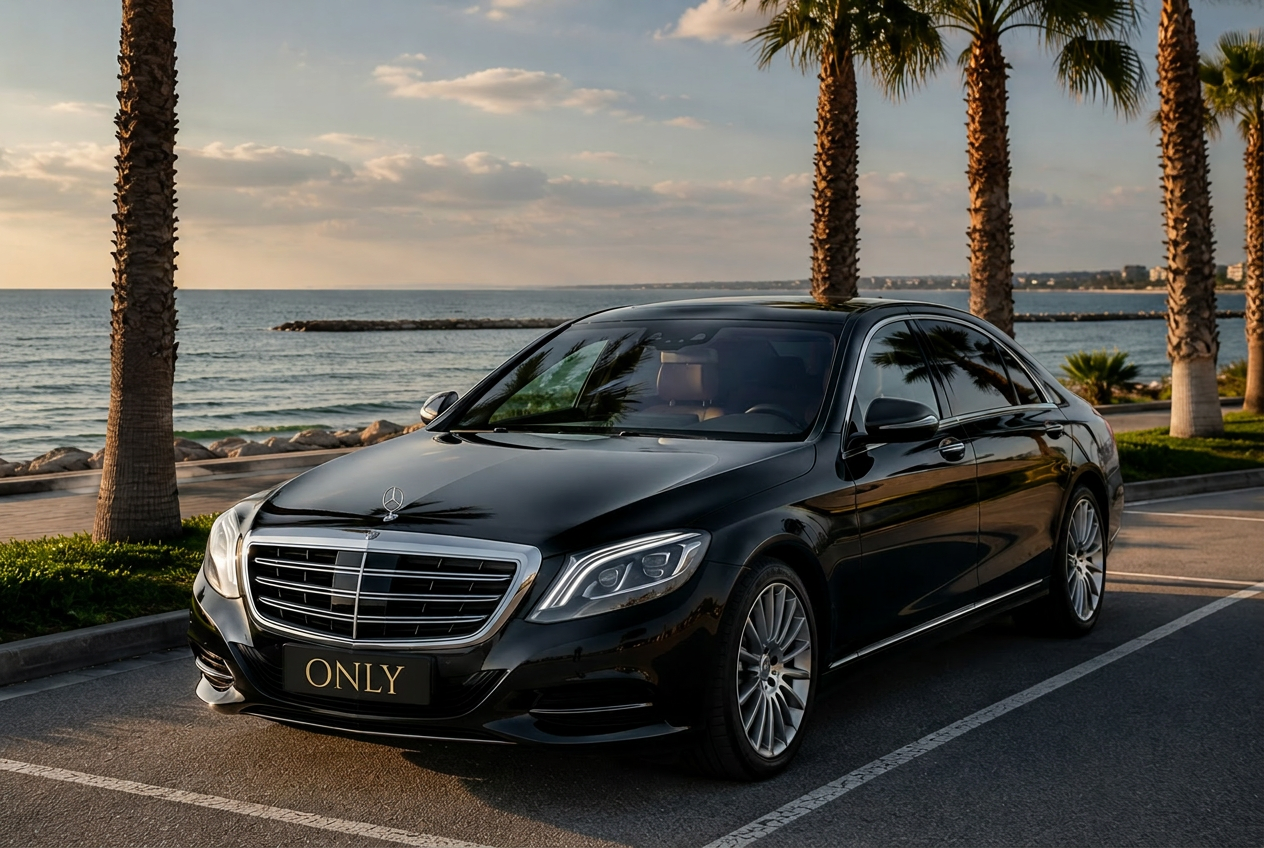Mercedes S-Class — Larnaca Airport transfer vehicle